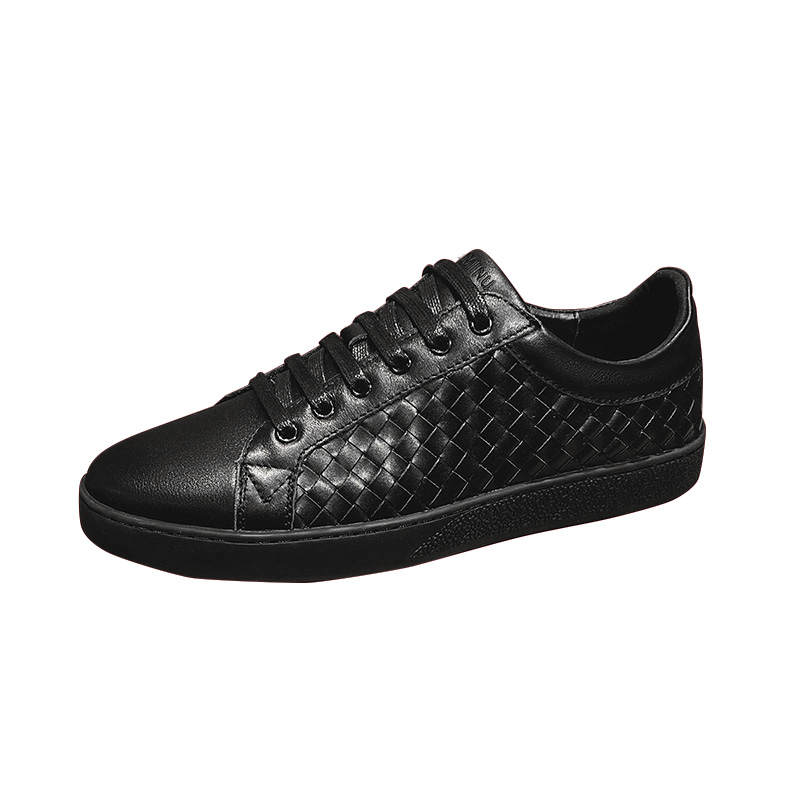 YIMINU Cow Leather Low top Skateboard Shoes Men's
