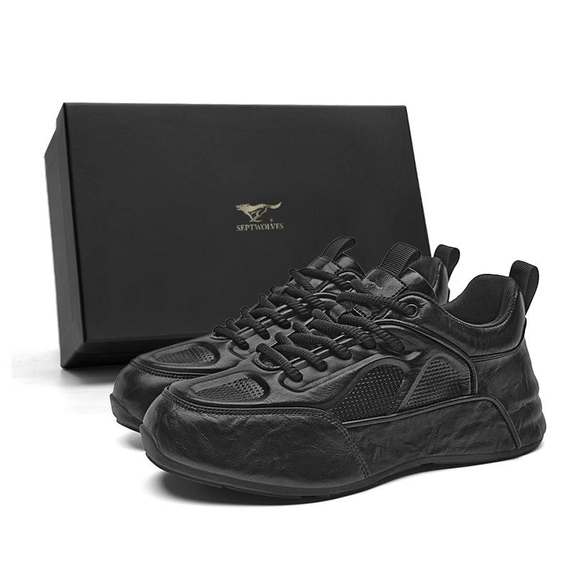 SEPTWOLVES SEPTWOLVES Casual Shoes Men's Low Top Black/Brown