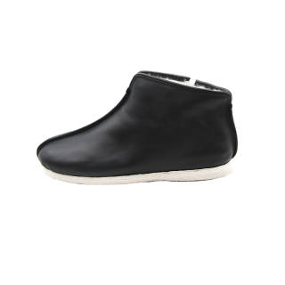 Neiliansheng Top Grain Cow Leather Casual Shoes Men's Black