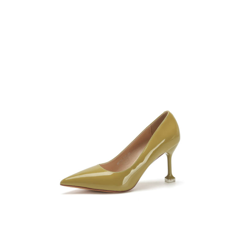 ZUOMILUO Pu Slim Heel High Heels Women's