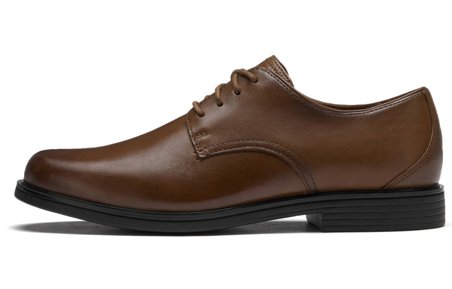 Clarks Cow Leather Dress Shoes Men's Dark Brown