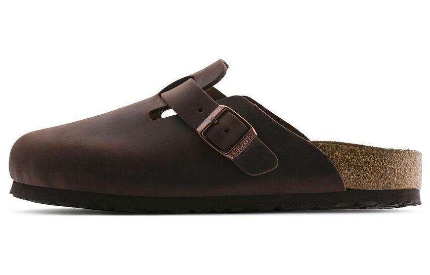 Birkenstock Boston Soft Footbed Slip Resistant Closed Toe Slippers Unisex Brown Narrow