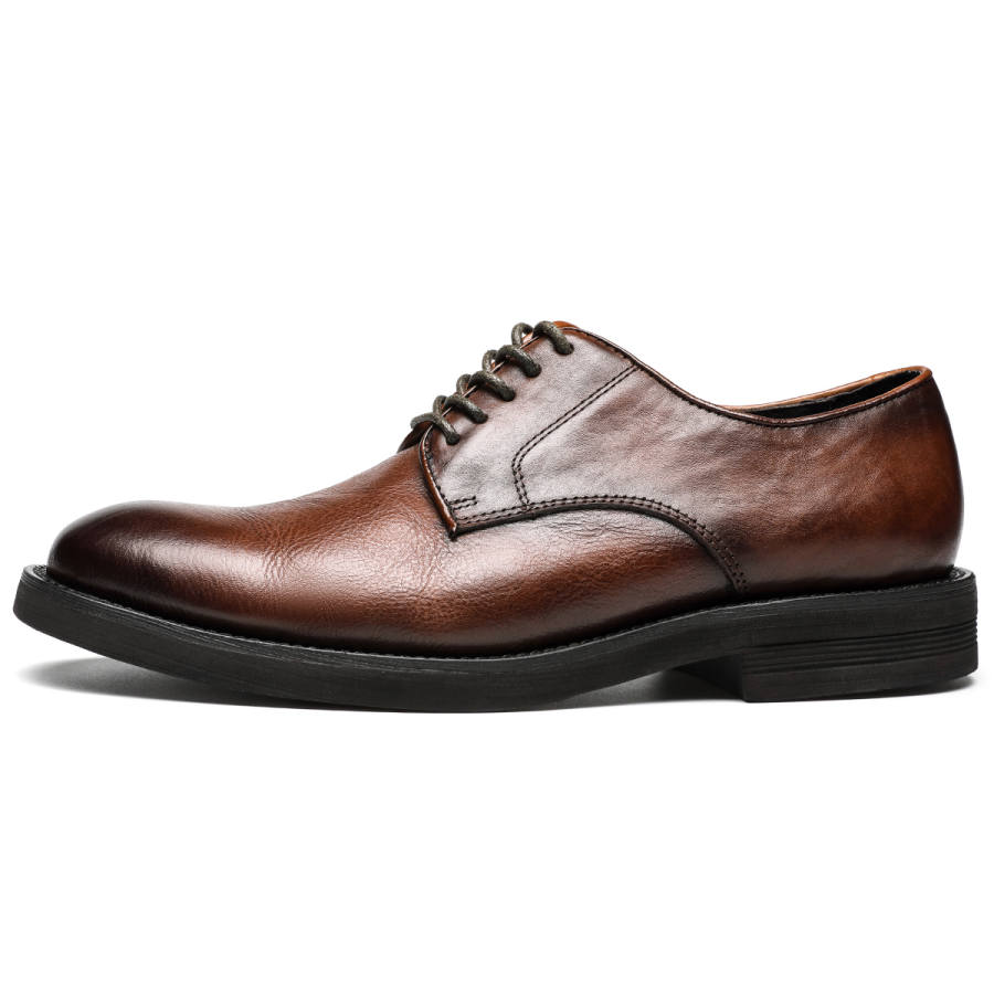 DIENGRLEY Dress Shoes Men's Low Top Coffee/Black