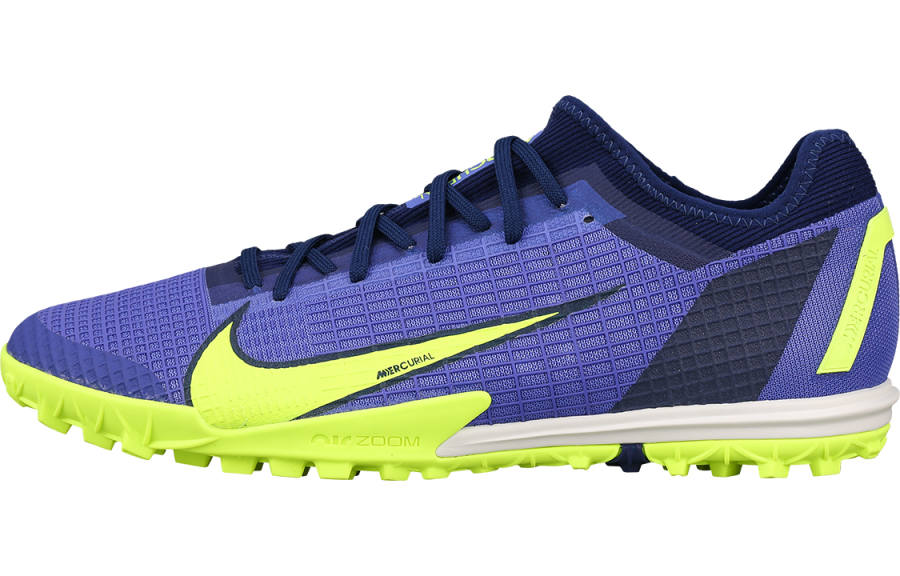 Nike Nike Mercurial Vapor 14 TF Turf Fabric Slip Resistant, Abrasion Resistant, Breathable Soccer Shoes Unisex Sapphire Blue