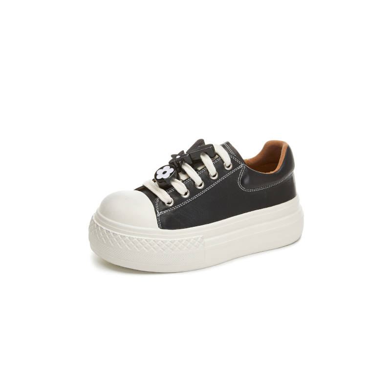 YOUYUSHI Top Grain Cow Leather Low top Skateboard Shoes Women's