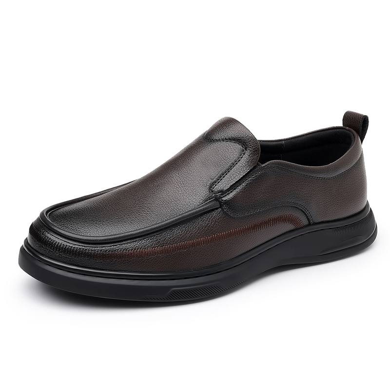 CALIFBULL Men's Casual Shoes Men's Low Top Black/Brown