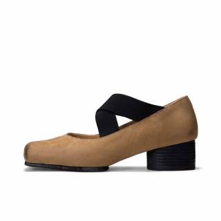 SHOEMAKER QUEEN Top Grain Cow Leather Mary Jane Shoes Women's