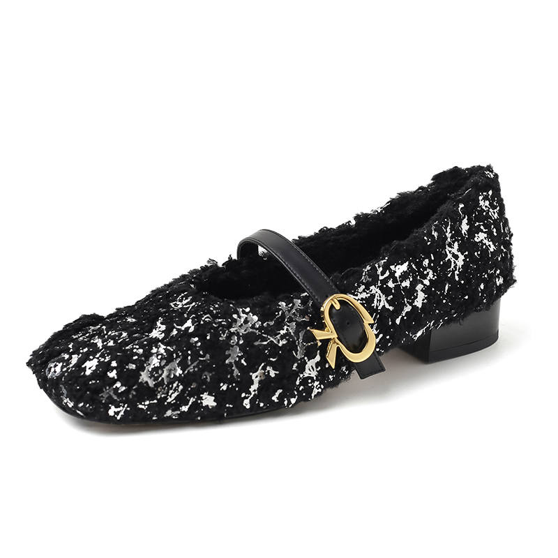 SIFEIRO Block Heel Mary Jane Shoes 3cm Women's