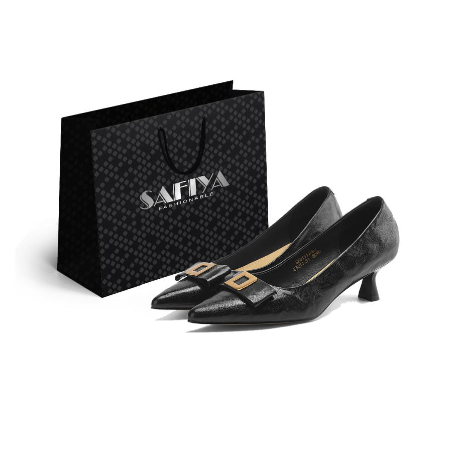Safiya Sheepskin Slim Heel High Heels Women's