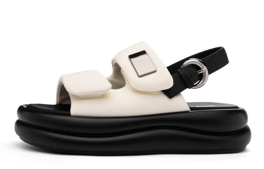 SEMIR Beach Sandals Women's Black, Beige