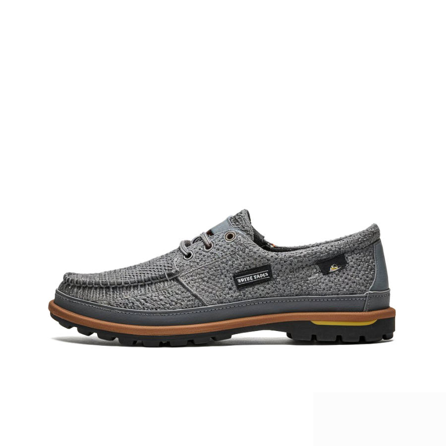 WHITE SANDS Microfiber Leather Casual Shoes Men's Gray
