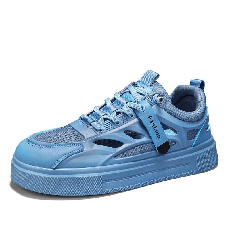 SHOUBA Leather Low top Skateboard Shoes Men's