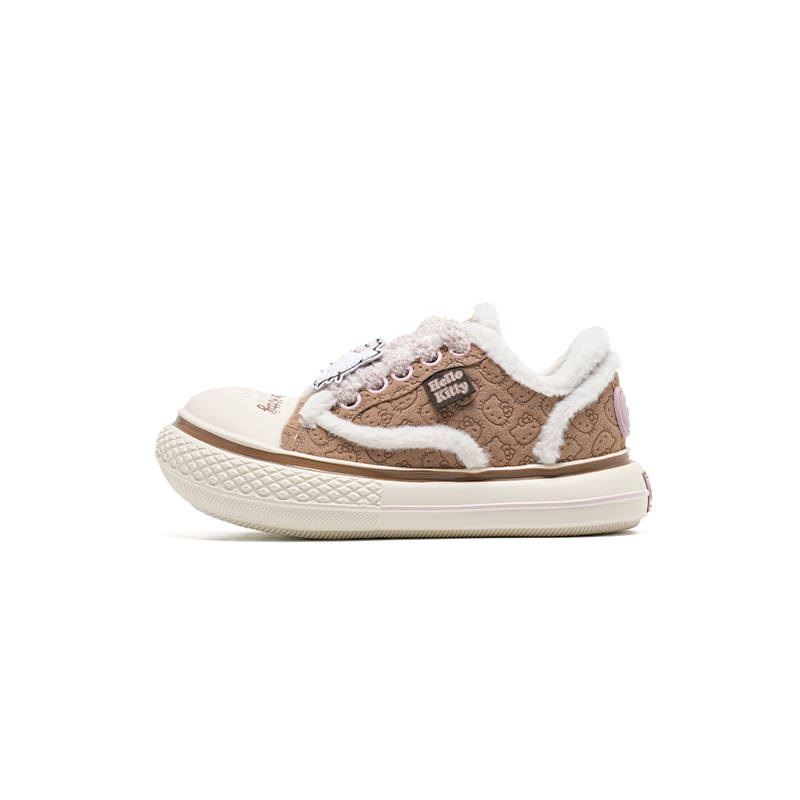 OLD ORDER Sanrio x OLD ORDER Microfiber Leather Slip Resistant Abrasion Resistant Height Increasing Thermal Low top Casual Shoes