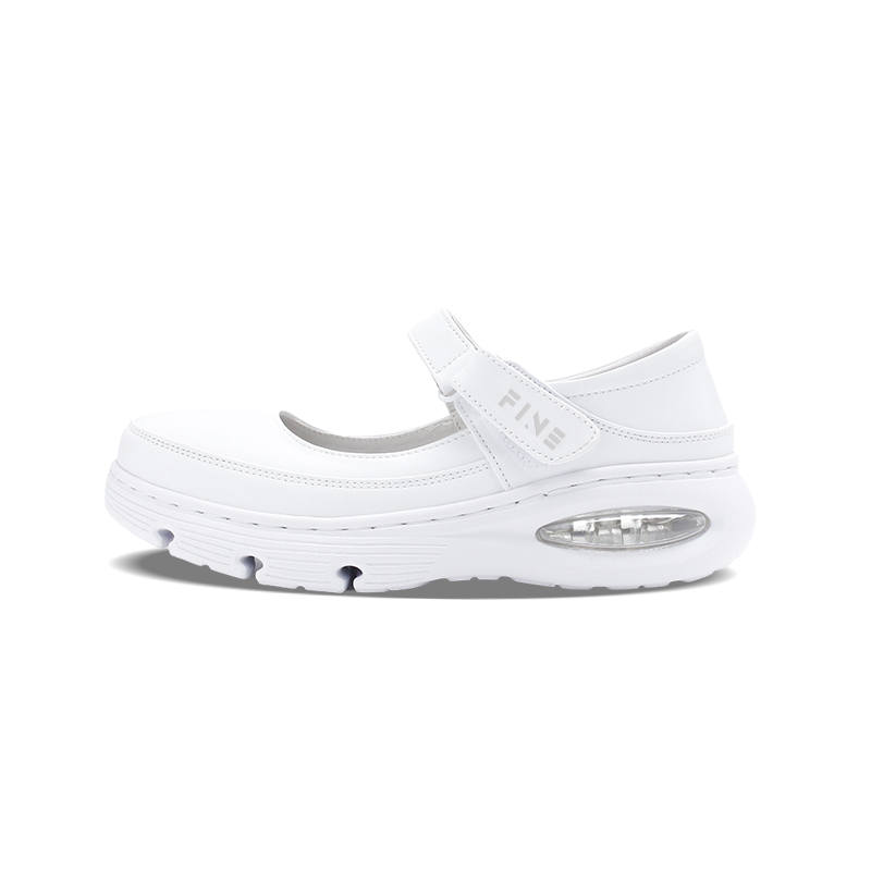 FEIYING Soft And Comfortable Platform Mary Jane Shoes Women's White