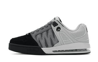 OSIRIS Coverage Slip Resistant Cushioning Abrasion Resistant Support Low top Skateboard Shoes Unisex Gray Black