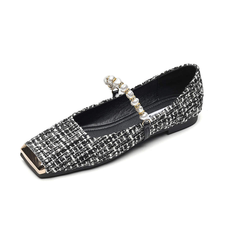 ZUOMILUO Microfiber Leather Flat Mary Jane Shoes Women's