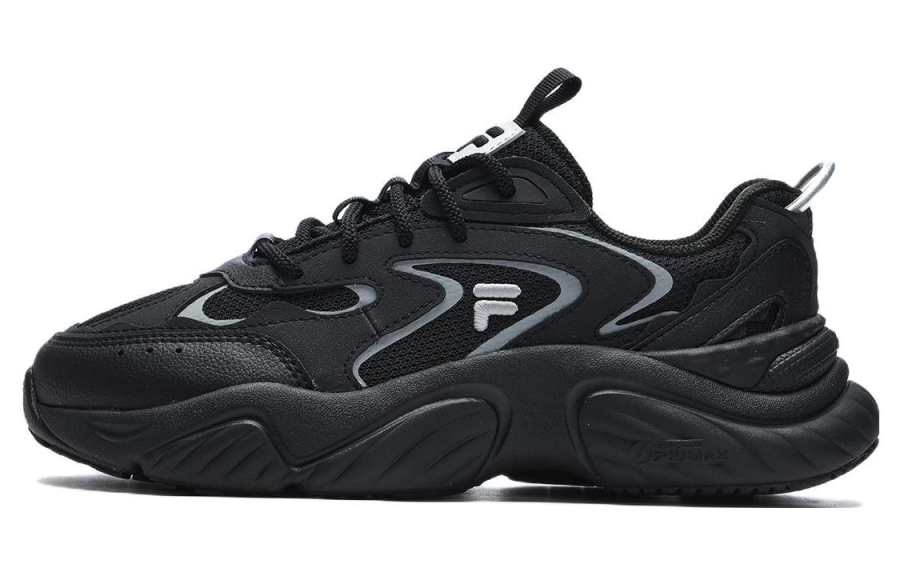 FILA FUSION Conch Dx Sneakers 'Black Silver' Women's