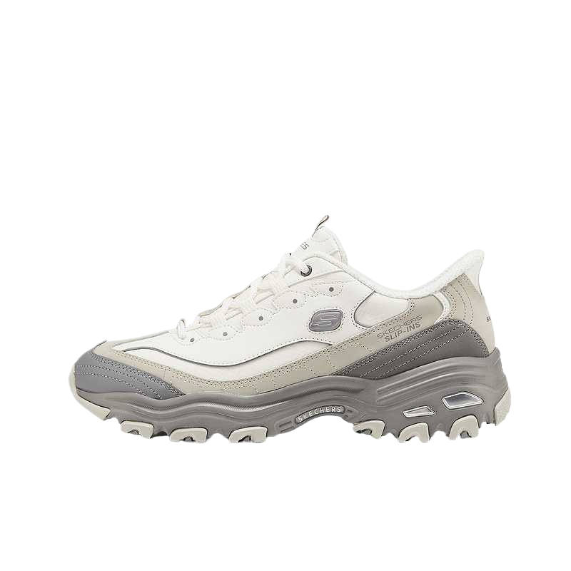 Skechers DLITES Mesh, Artificial Leather Cushioning Breathable Height Increasing Low top Chunky Sneakers Men's