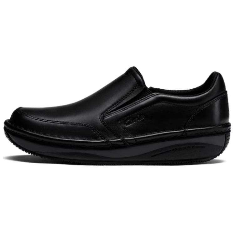 Clarks Casual Leather Shoes Men's Black