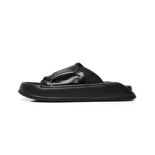 WANGJUE Slide Slippers Men's Black/Beige