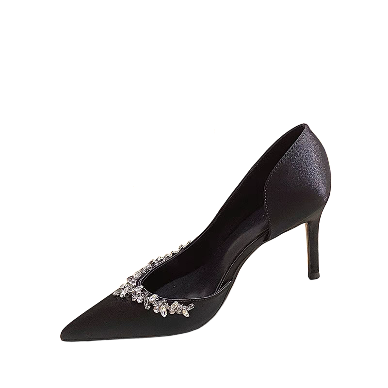 Boldi Kuki High Heels Women's Black/Apricot/Dark Reddish Purple