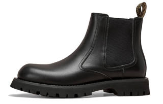 Beau Today Cow Leather Chelsea Boots Men's Black