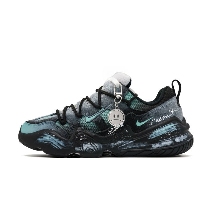 Nike Nike Tech Hera Ink Blue Wanderer, Footprint Pioneer Low top Casual Shoes Unisex Black