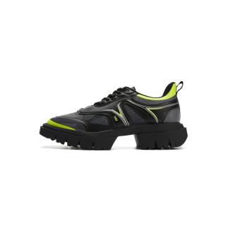 Untitlab Pu Athletic Shoes Unisex Black Green