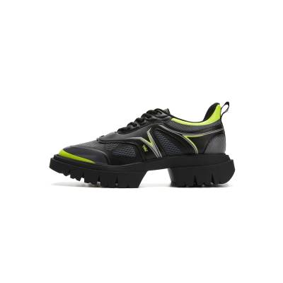 Untitlab Pu Athletic Shoes Unisex Black Green