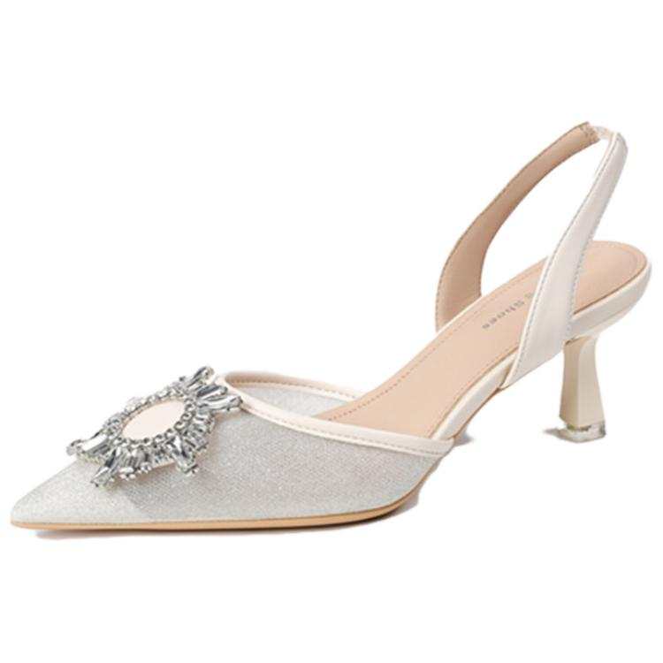 TATAYA Microfiber Leather Slim Heel High Heels Women's