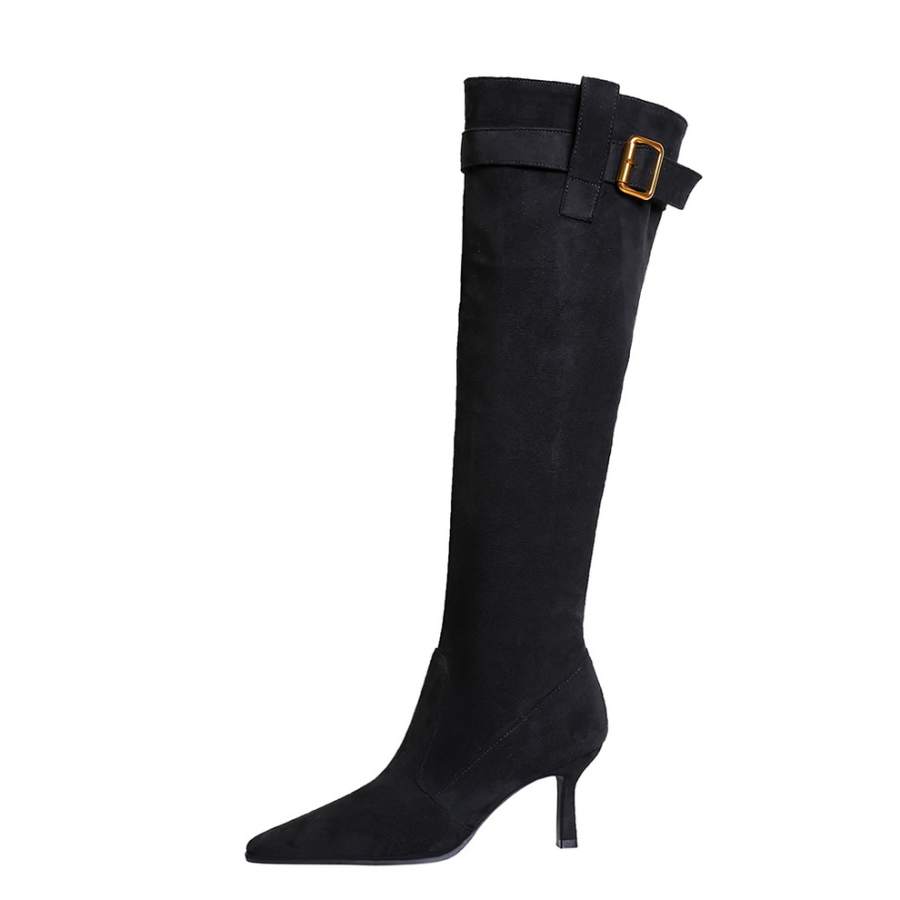 YAFEI XUANYU Pu Knee high Boots 8cm Women's