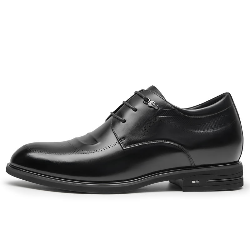 GOG Cow Leather Young Business Formal Leather Derby Shoes Men's