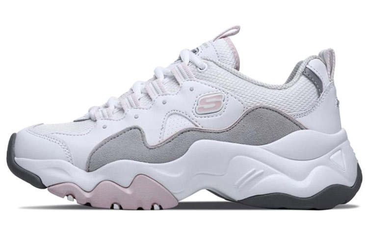 Skechers D'Lites 3.0 Low top Running Shoes White/Pink/Gray Women's