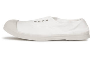 BENSIMON Canvas Slip Resistant Abrasion Resistant Slip Resistant Abrasion Resistant Low top Casual Shoes Women's White
