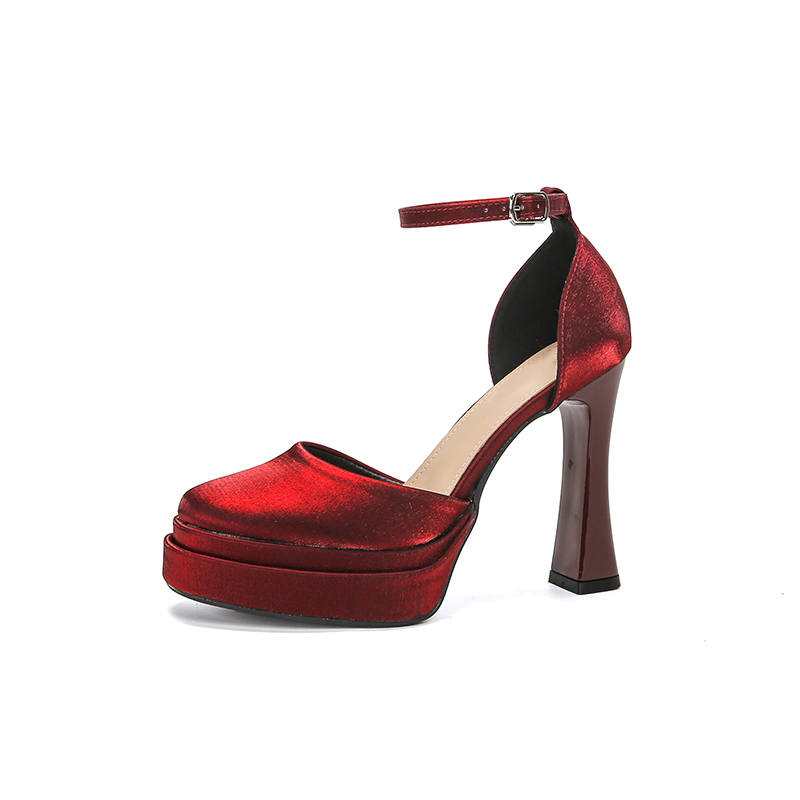 Zubumei High Heels Women's Black, Champagne, White, Burgundy