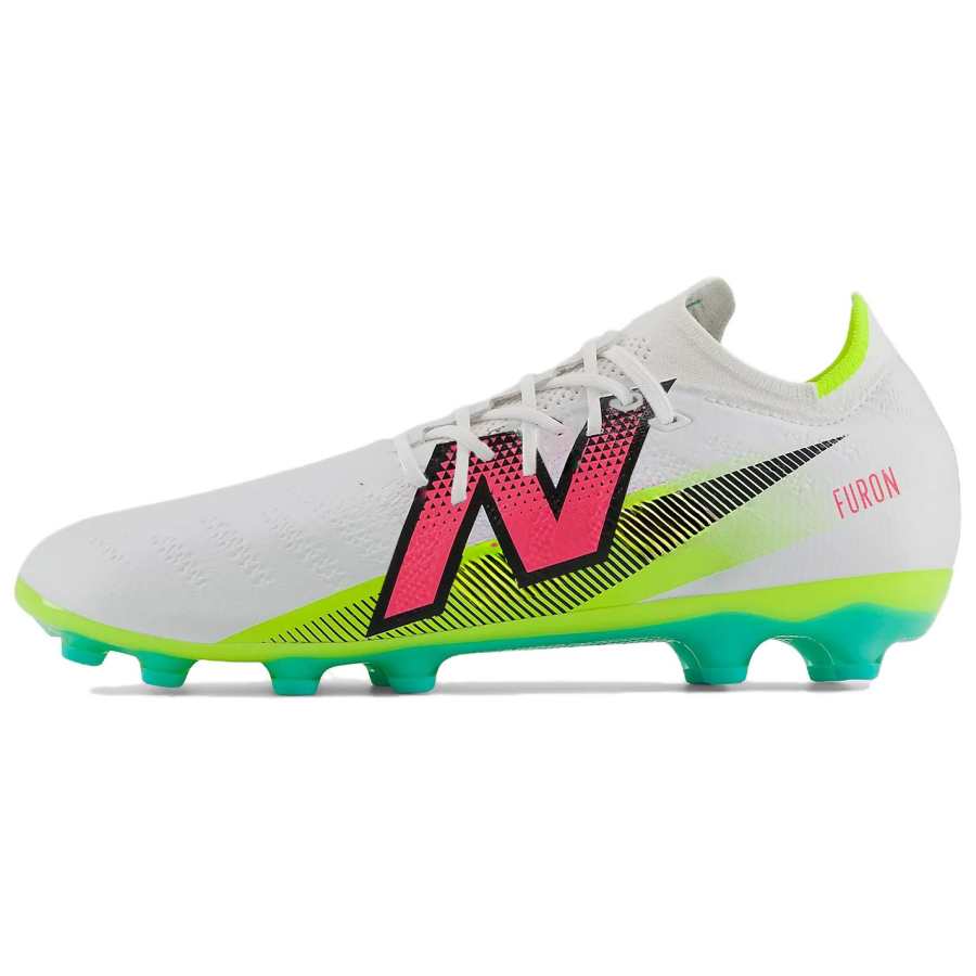 New Balance New Balance AG Artificial Ground Artificial Turf Abrasion Resistant Soccer Shoes Unisex White Green