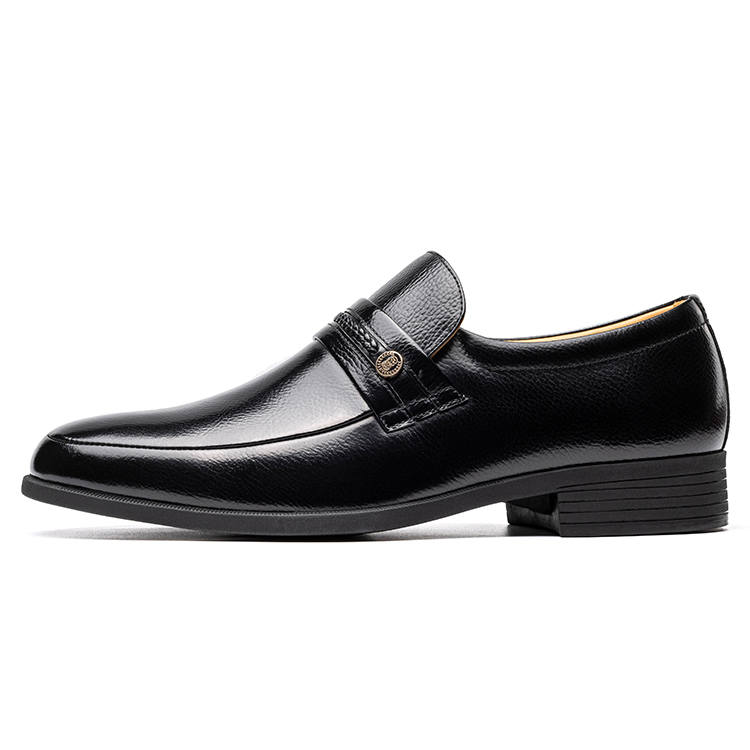 LAORENTOU Casual Leather Shoes Men's Low Top Black/Brown