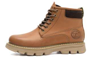 MELLEN Top Grain Cow Leather Short Combat Boots Men's