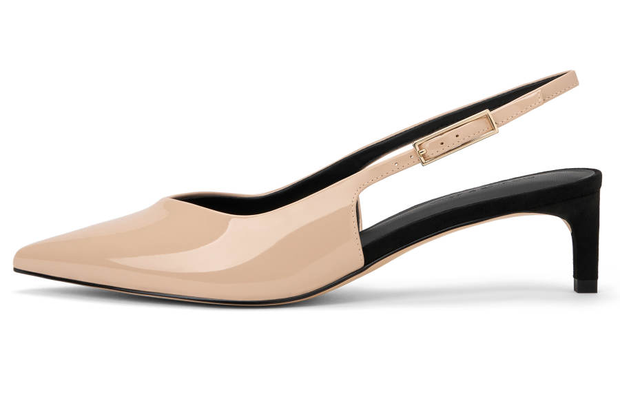 CHARLES&KEITH Small Ck Pu Slim Heel High Heels 5.3CM Women's