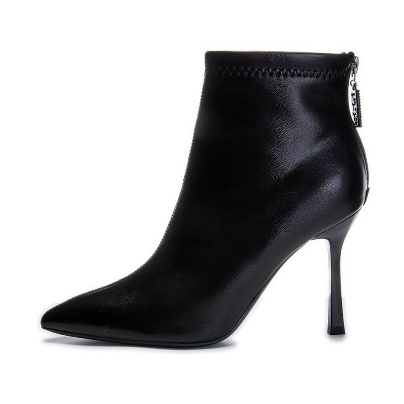 POOQ Ankle Boots Women's Beige/Black