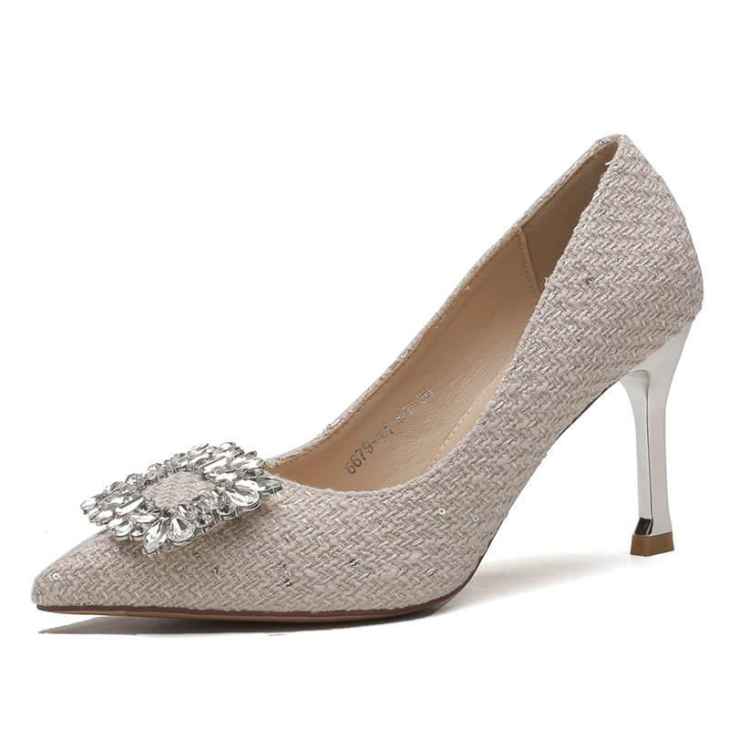 ZUOMILUO High Heels Women's Apricot