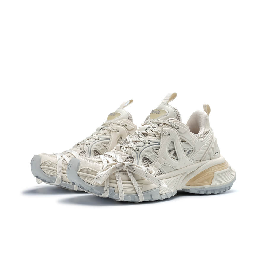 K-WANG K WANG Paris Style Slip Resistant, Abrasion Resistant, Height Increasing Low top Chunky Sneakers, Unisex