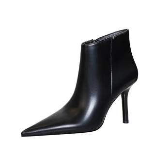 QITUMAUL Ankle Boots 9.5cm Women's Black