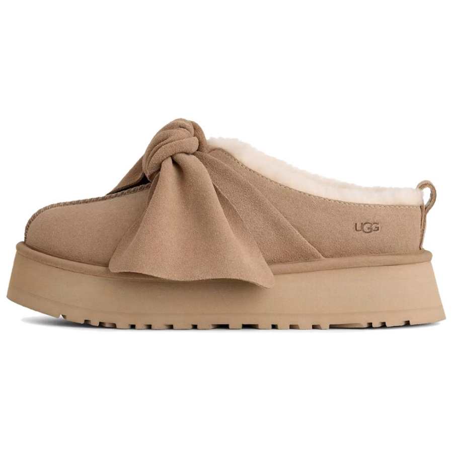 UGG Fleece Lined, Comfortable Vintage Mules Abrasion Resistant Closed Toe Slippers Women's Brown