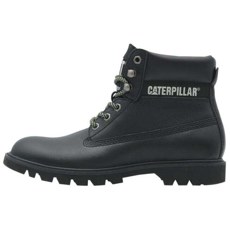CAT Cow Leather Short Outdoor Boots Women's Black