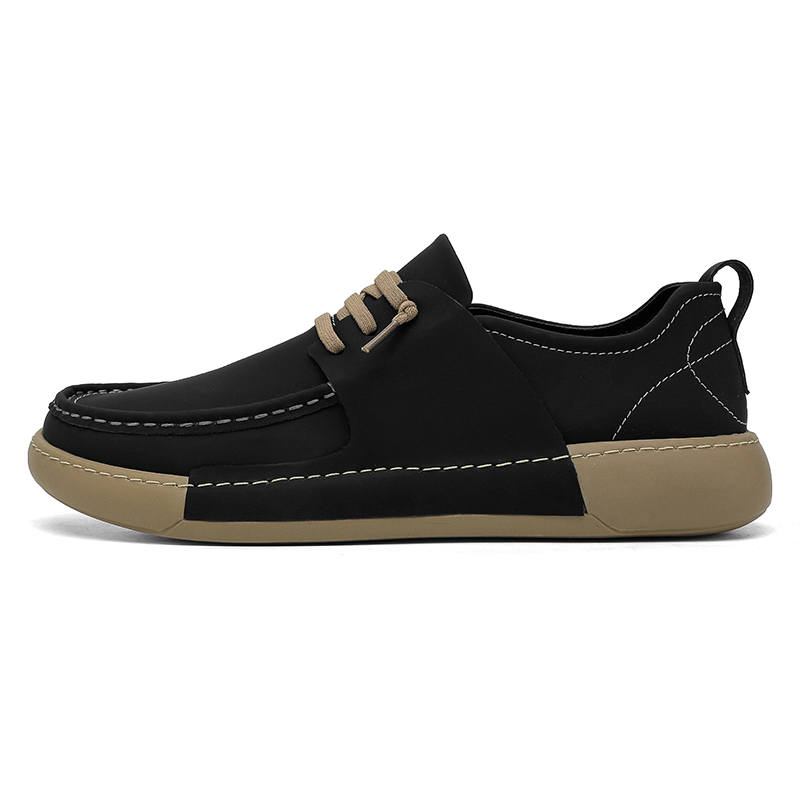 WENNAI Top Grain Cow Leather Casual Shoes Men's