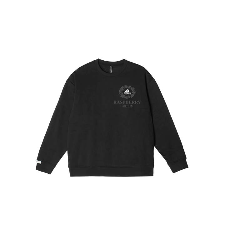 Adidas Adidas LABEL Sweatshirts Unisex Black Crew Neck Thickened
