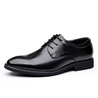 BATUTENG Dress Shoes Men's Low Top Black Brown