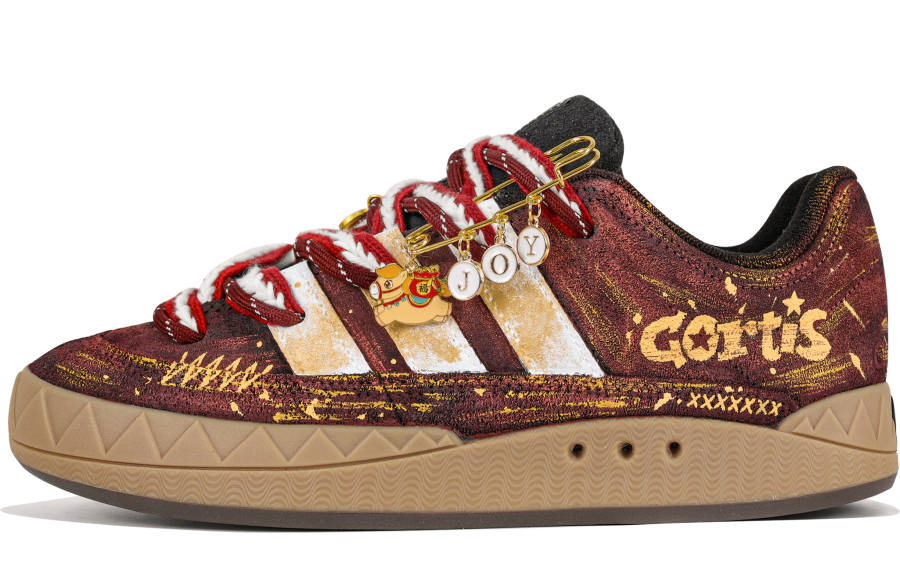Adidas Adidas Adimatic Horse Brings Prosperity, Year Of The Horse Planning, Chinese Style, Vintage Trendy Abrasion Resistant