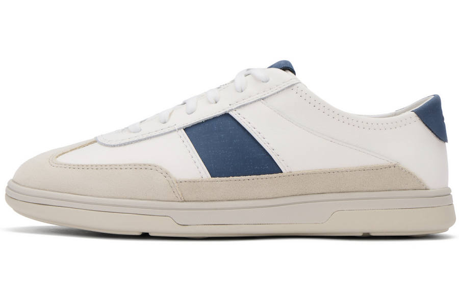 Clarks Cow Leather Abrasion Resistant Low top Skateboard Shoes Men's Blue